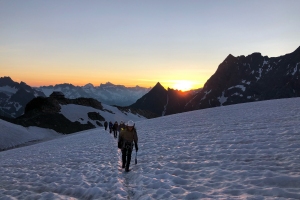 Morgendlicher Aufstieg